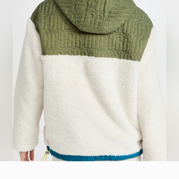 NWT UGG Iggy Sherpa Half Zip Pullover - Picture 3 of 16